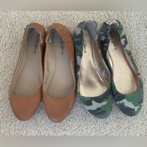 Bundle of Army print flats and brown flats